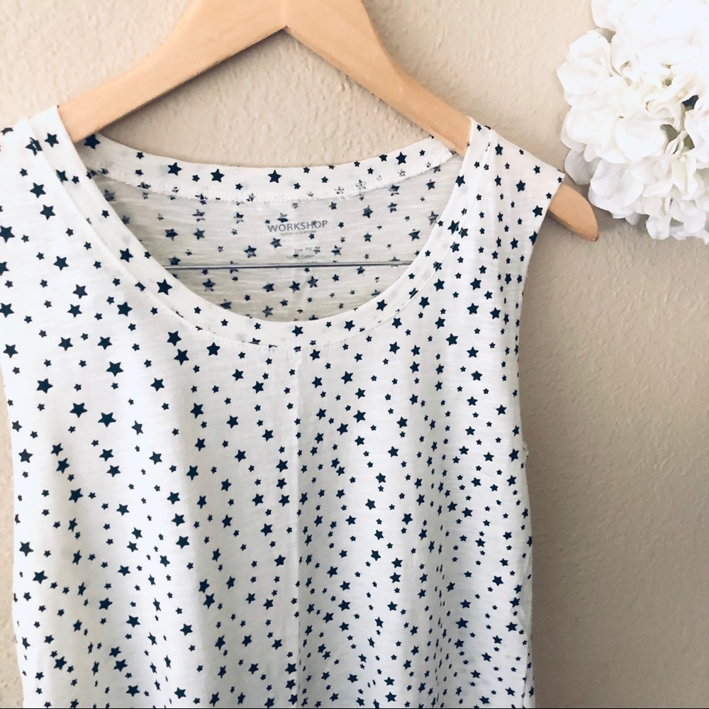 Star Print Tank Top